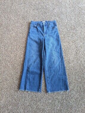 Good American Good Waist Palazzo Crop Jeans Size 8/29